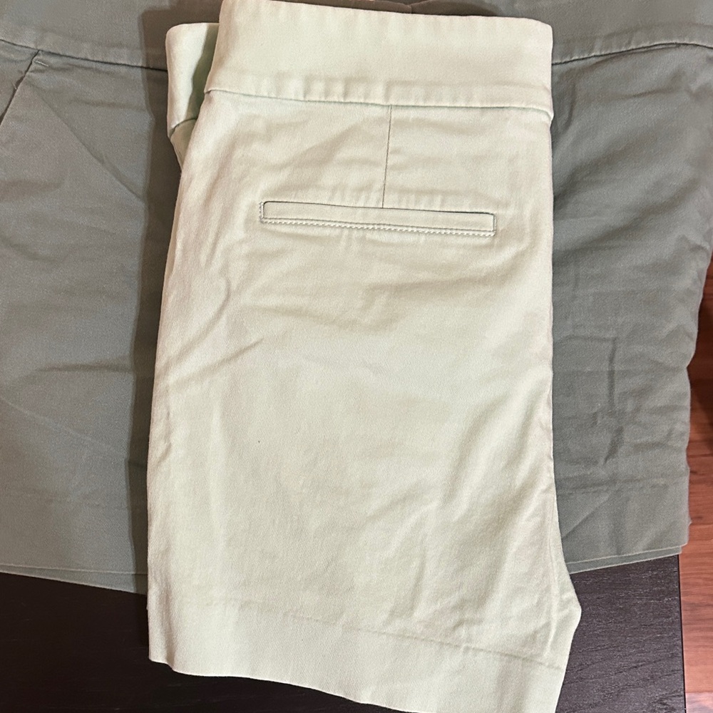 3 PAIR!!! Women's Loft /// Coastal Blue, Green & Mint Cotton Riviera Shorts // - Picture 11 of 15